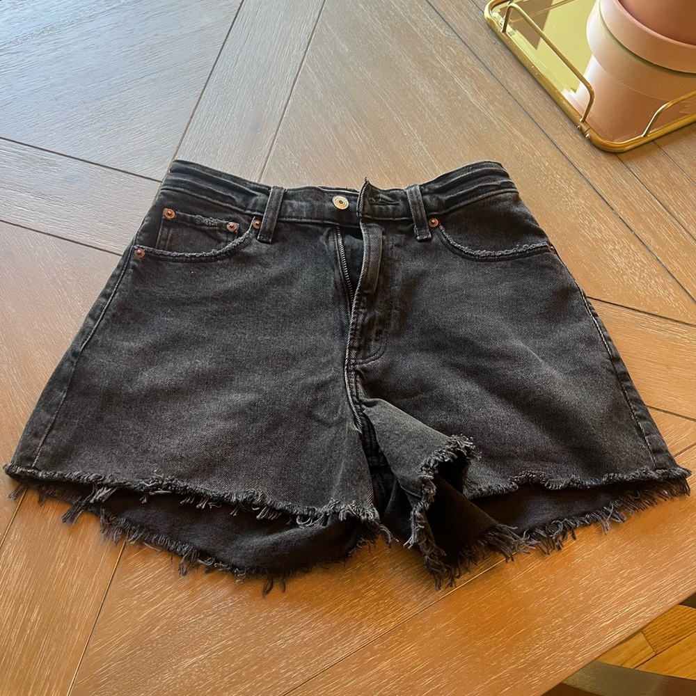 Women's Black Denim Shorts Abercrombie
